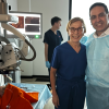 Prof Mahajan and Pof. Anat Lowenstein perform vitrectomy using the NRSS (Near real surgical specimen) at the CASE X conference in Miami.