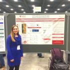 Katherine Wert, a postdoctoral student in the Mahajan Lab, presents her recent research findings at the April 2019 ARVO meeting in Vancouver.