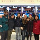 Teja, Gabe, Marc, Kellie, Katie and Jing Attend a Shark's Game in San Jose, CA.